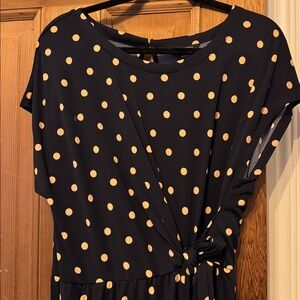 Banana Republic Navy Polka Dot Jumpsuit